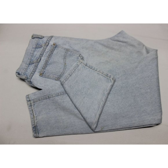 Lee women's 80s 90s vintage light wash high rise tapered leg mom jeans 16/18 Med - Picture 4 of 16